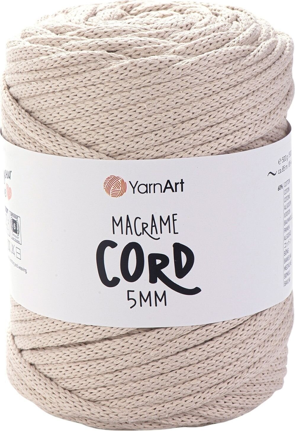 Cable Yarn Art Macrame Cord 5 mm 85 m 753 Cable