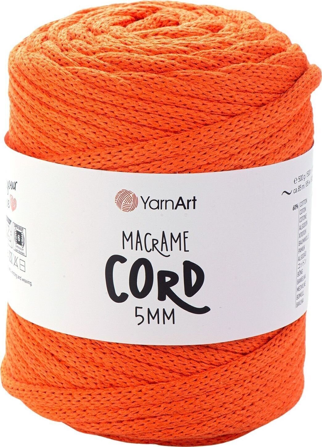 Șnur  Yarn Art Macrame Cord 5 mm 5 mm 85 m 800 Șnur 