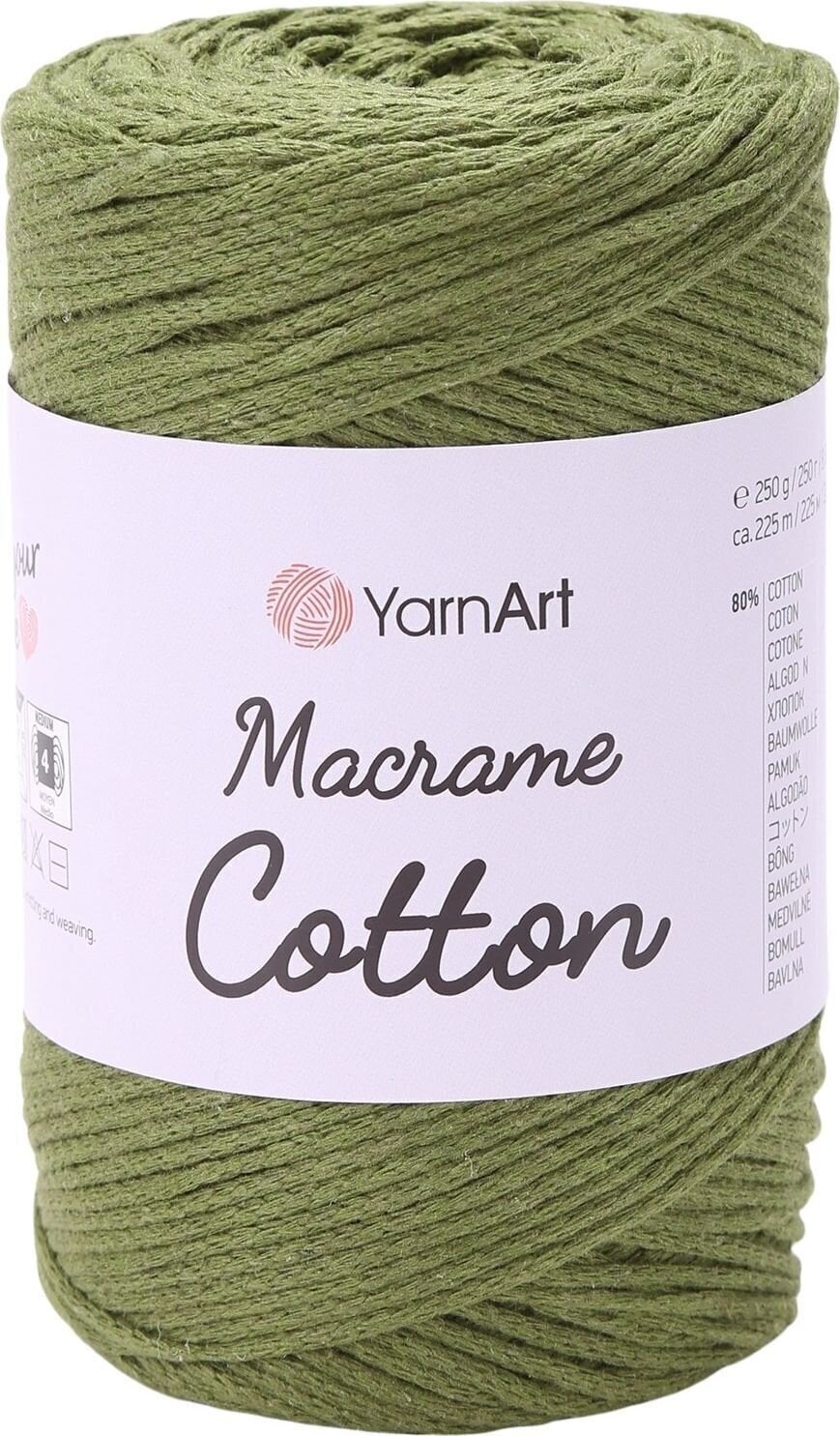 Cord Yarn Art Macrame Cotton 2 mm 225 m 787 Cord