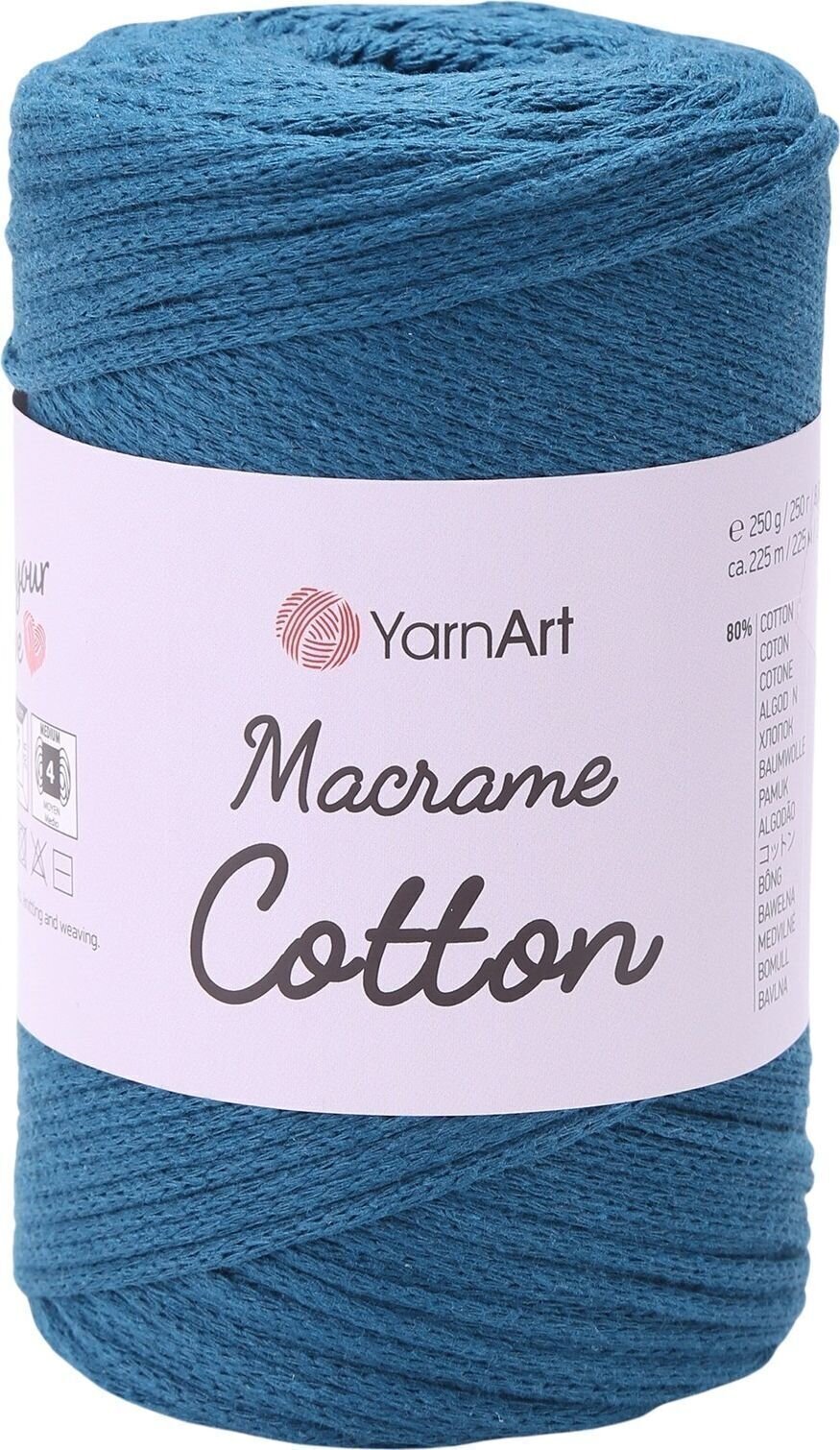Corda  Yarn Art Macrame Cotton 2 mm 225 m 789 Midnight Blue Corda 