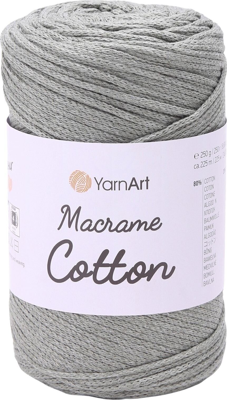 Sznurek Yarn Art Macrame Cotton 2 mm 225 m 794 Green/Gray Sznurek