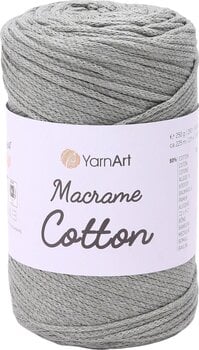 Sznurek Yarn Art Macrame Cotton 2 mm 225 m 794 Green/Gray Sznurek - 1