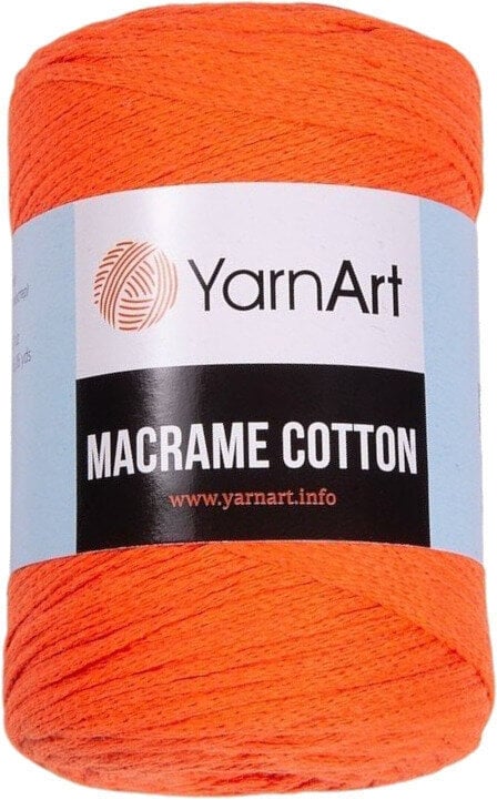 Cord Yarn Art Macrame Cotton 2 mm 225 m 800 Pumpkin Cord