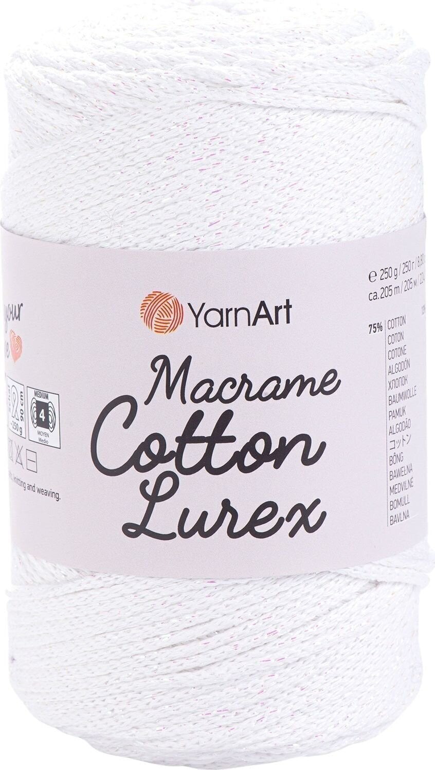 Touw Yarn Art Macrame Cotton Lurex 2 mm 205 m 721 Touw