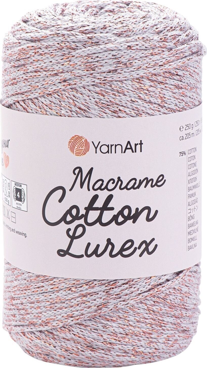 Zsinór Yarn Art Macrame Cotton Lurex 2 mm 205 m 727 Zsinór