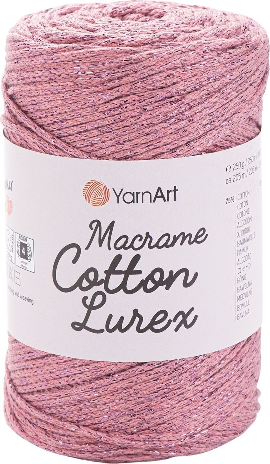 Touw Yarn Art Macrame Cotton Lurex 2 mm 205 m 743 Touw