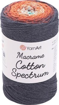 Touw Yarn Art Macrame Cotton Spectrum 225 m 1307 Terracotta Grey Touw - 1