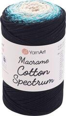 Schnur Yarn Art Macrame Cotton Spectrum 225 m 1310 Black Blue Schnur