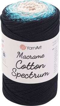 Șnur  Yarn Art Macrame Cotton Spectrum 225 m 1310 Black Blue Șnur  - 1