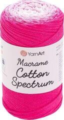 Sznurek Yarn Art Macrame Cotton Spectrum 225 m 1311 Pink White Sznurek