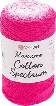 Corda  Yarn Art Macrame Cotton Spectrum 225 m 1311 Pink White Corda  - 1