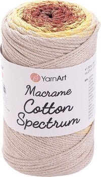 Corda  Yarn Art Macrame Cotton Spectrum 225 m 1325 Beige Orange Corda  - 1