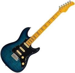 Elektrische gitaar Sire Larry Carlton S7 FM New Gen Satin Transparent Blue Elektrische gitaar