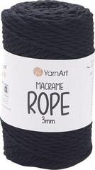 Kanap Yarn Art Macrame Rope 3 mm 63 m 750 Black Kanap