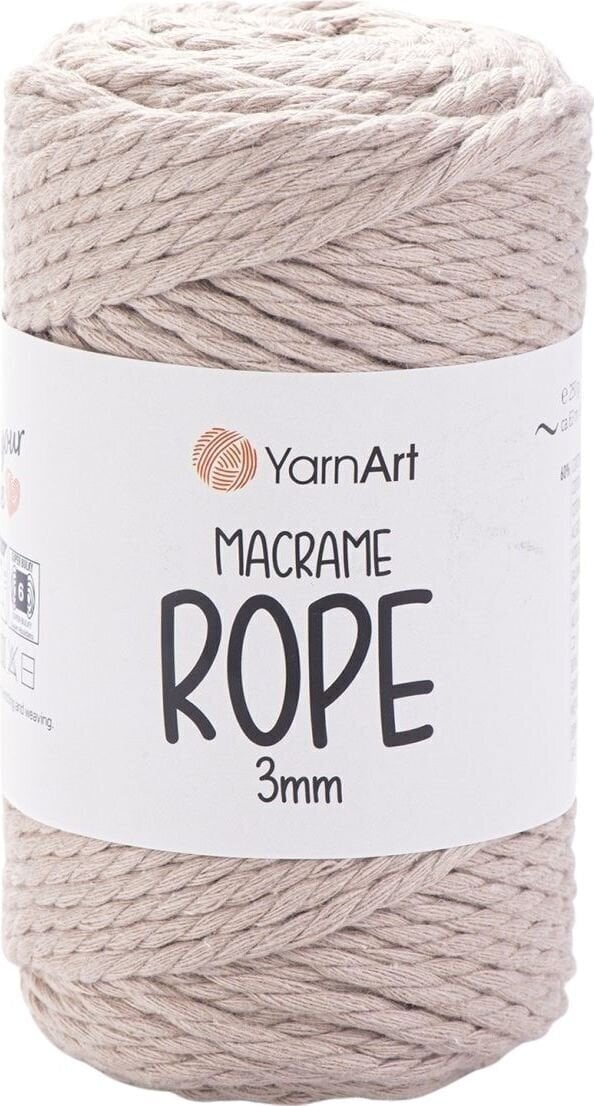 Schnur Yarn Art Macrame Rope 3 mm 63 m 753 Beige Schnur