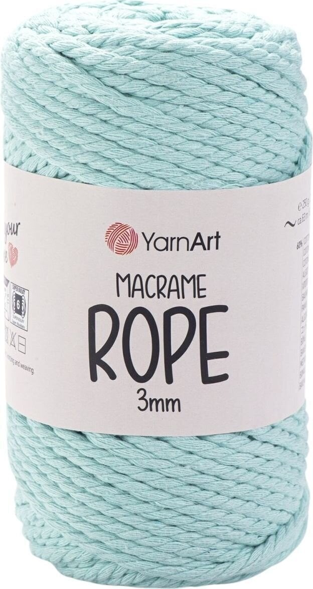 Nöör Yarn Art Macrame Rope 3 mm 63 m 775 Mint Nöör