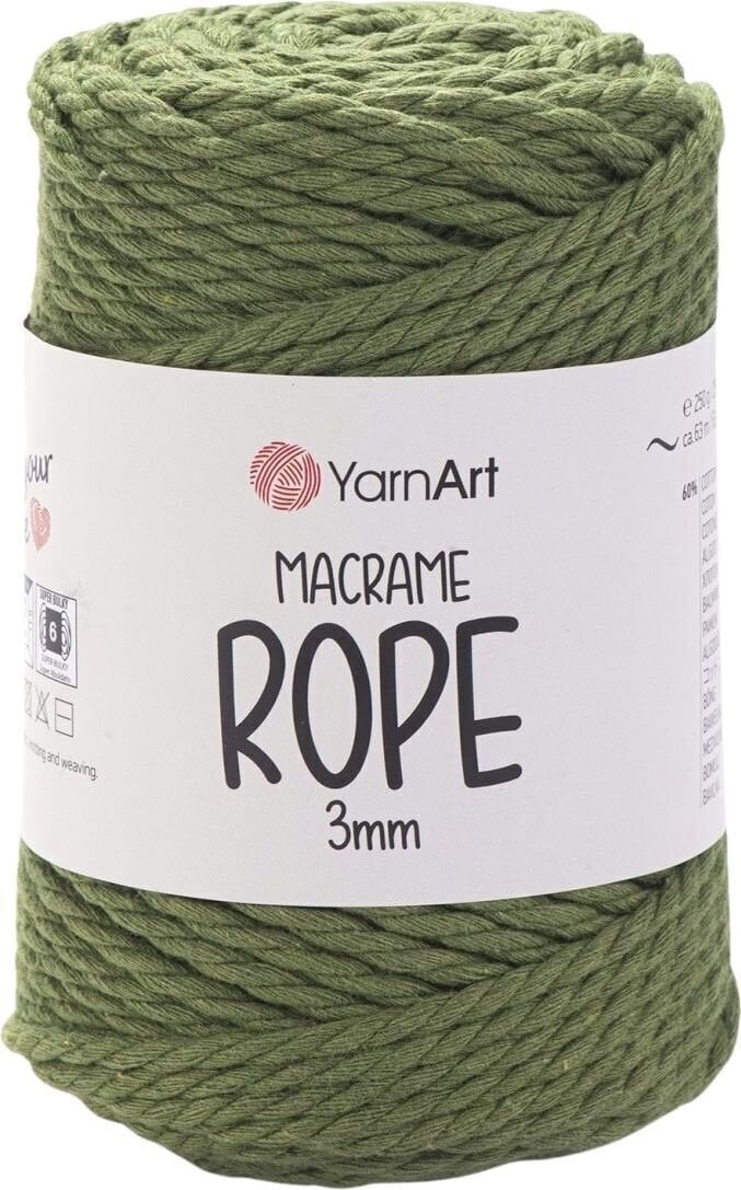 Schnur Yarn Art Macrame Rope 3 mm 63 m 787 Olive Green Schnur