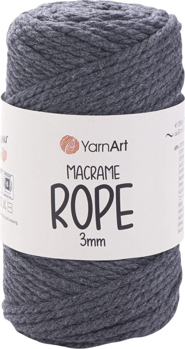 Schnur Yarn Art Macrame Rope 3 mm 3 mm 63 m 758 Anthracite Schnur