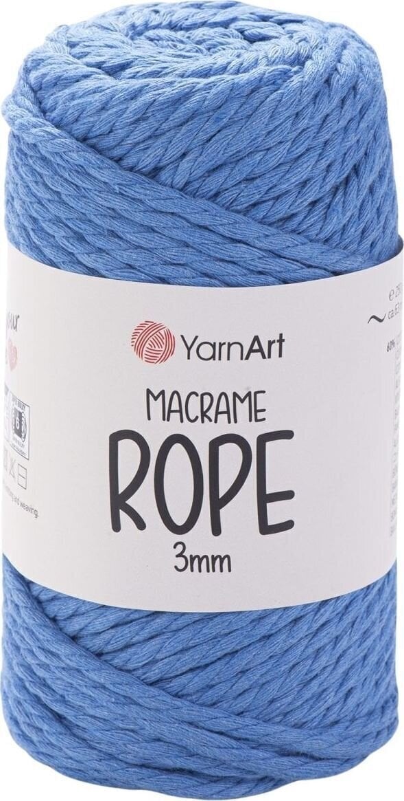 Konac Yarn Art Macrame Rope 3 mm 3 mm 63 m 786 Dark Blue Konac