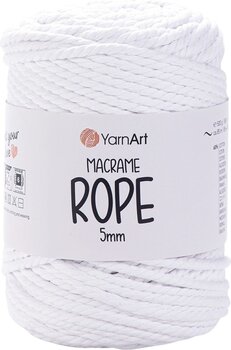 Vrvica Yarn Art Macrame Rope 5 mm 85 m 751 White Vrvica - 1
