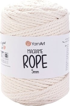Sladd Yarn Art Macrame Rope 5 mm 85 m 752 Light Beige Sladd - 1