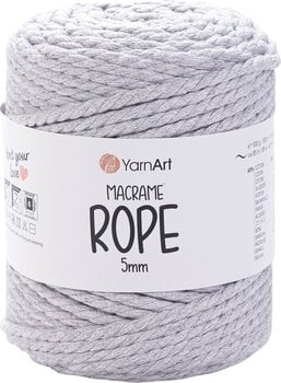 Konac Yarn Art Macrame Rope 5 mm 85 m 756 Light Grey Konac - 1