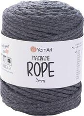 Cord Yarn Art Macrame Rope 5 mm 85 m 758 Dark Grey Cord