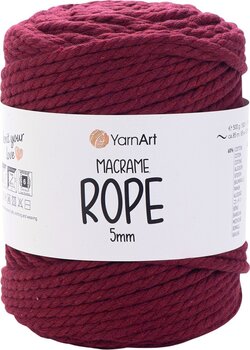 Konac Yarn Art Macrame Rope 5 mm 85 m 781 Burgundy Konac - 1