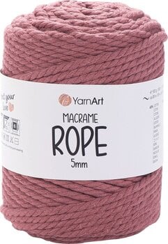 Konac Yarn Art Macrame Rope 5 mm 5 mm 85 m 792 Dusty Rose Konac - 1