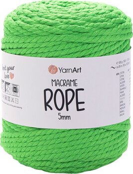 Konac Yarn Art Macrame Rope 5 mm 5 mm 85 m 802 Neon Green Konac - 1