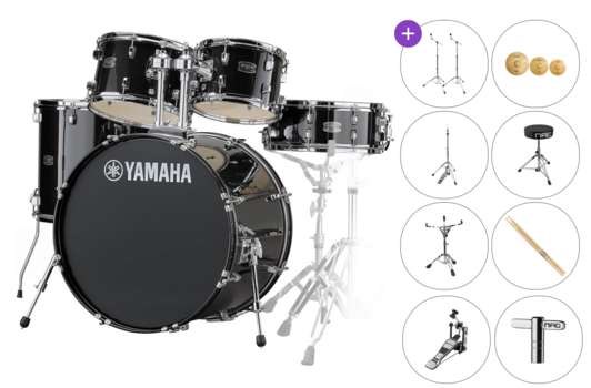 Drumkit Yamaha RDP2F5BLG Rydeen SET Black Glitter Drumkit - 1