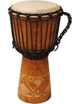 Terre Djembé Carving 40cm Natural/Carved 8" Djembe (Like new)