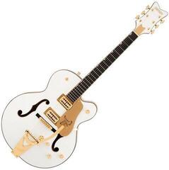 Poolakustiline kitarr Gretsch Synchromatic Falcon HB SC EB Snowcrest White Poolakustiline kitarr