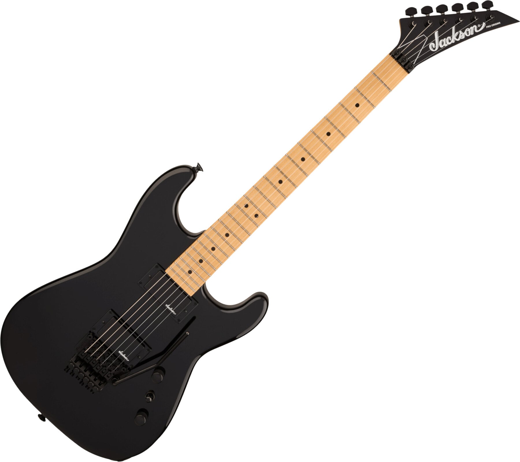 Guitarra elétrica Jackson Pro Origins 1985 San Dimas SD1 HH FR MN Gloss Black Guitarra elétrica
