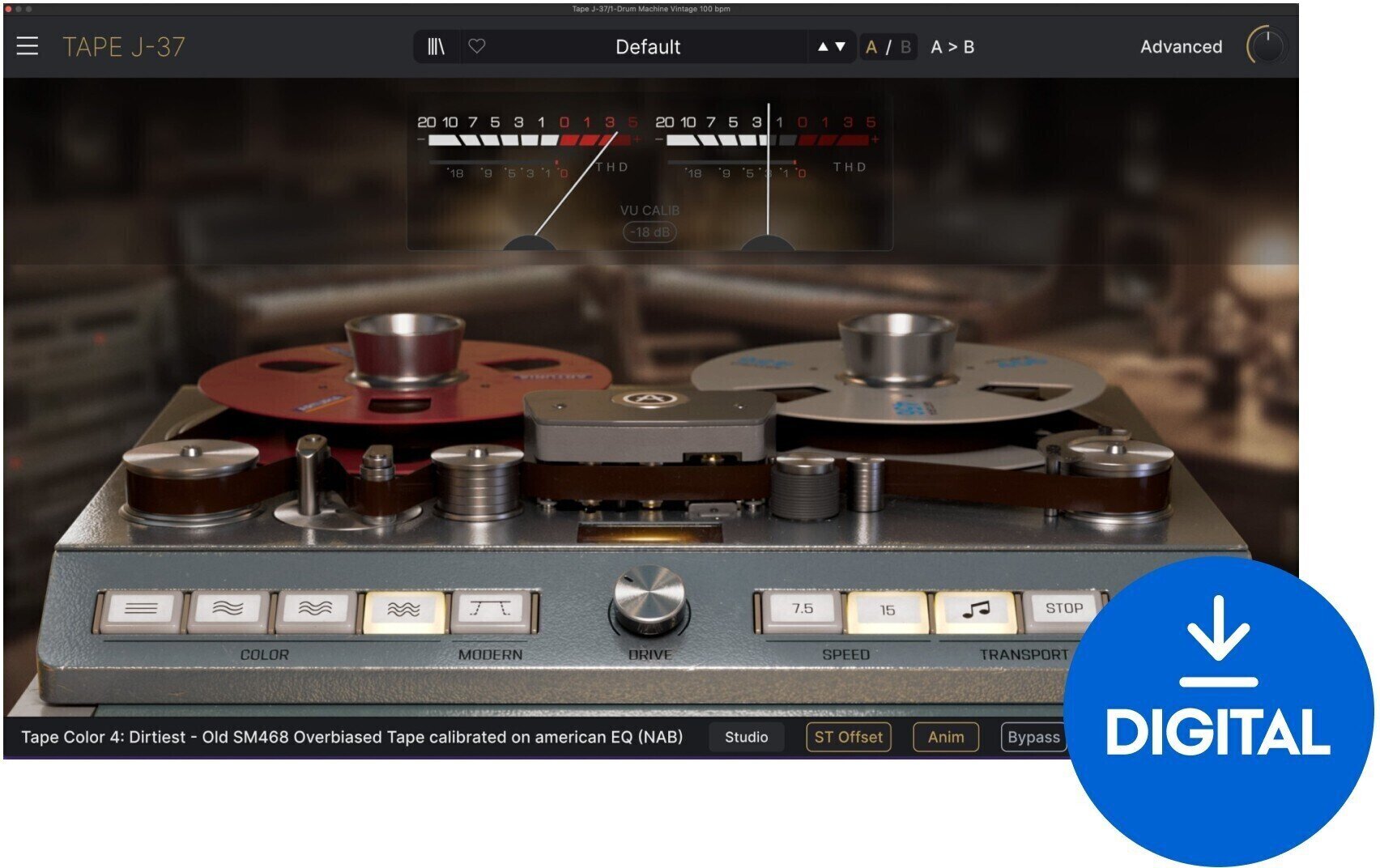 Studijski software plug-in efekt Arturia Tape J-37 (Digitalni izdelek)