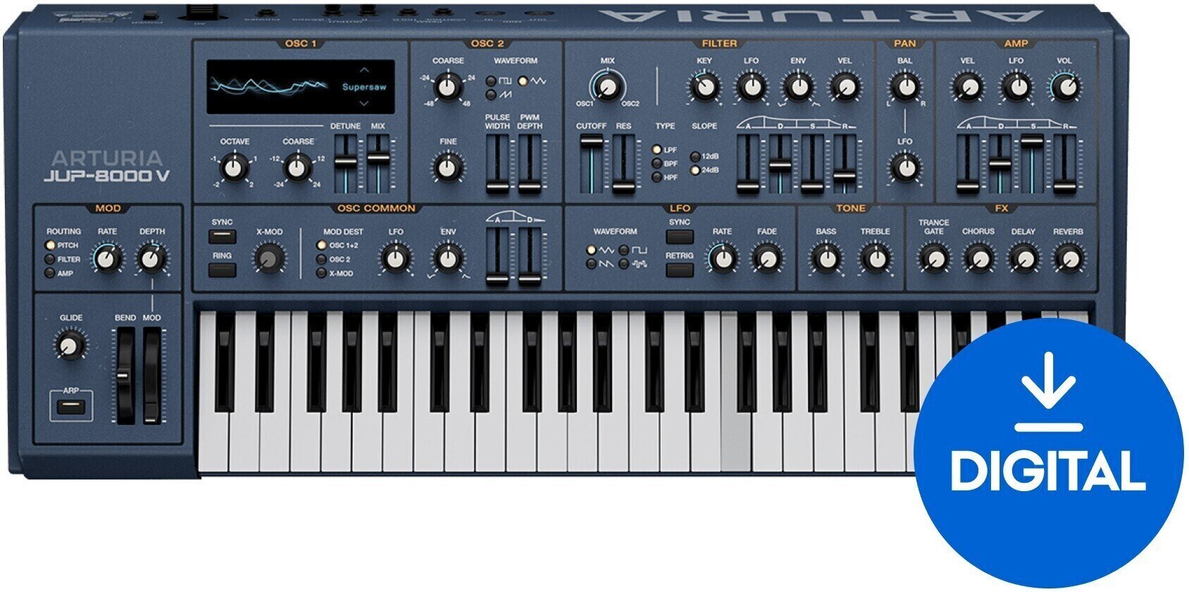 VST Instrument Arturia Jup-8000 V (Produkt cyfrowy)