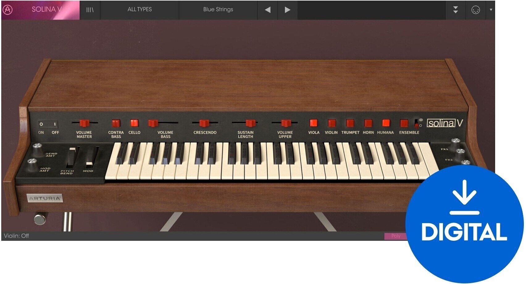 VST Instrument Arturia Solina V2 (Digitální produkt)
