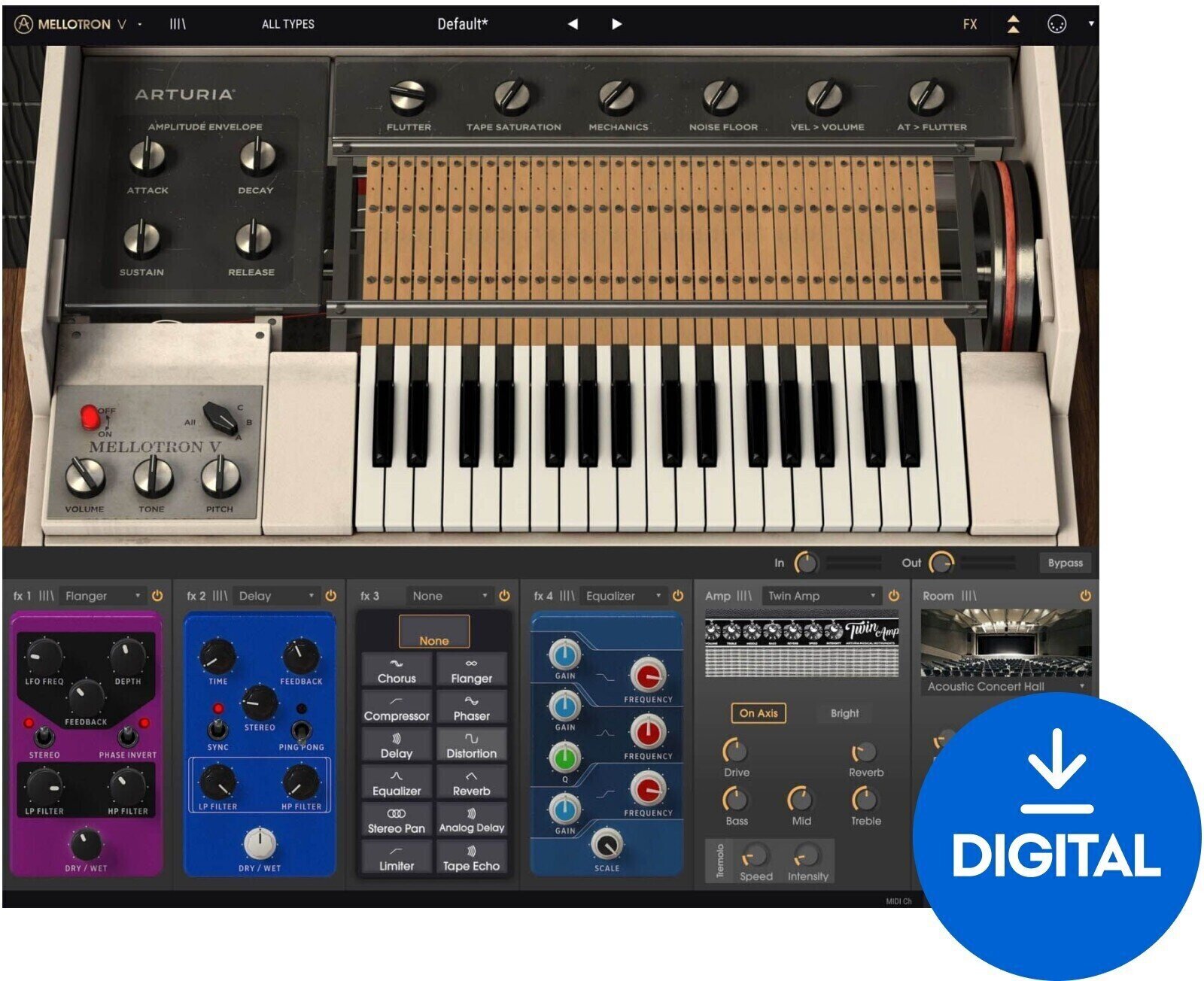 VST-instrument Arturia Mellotron V