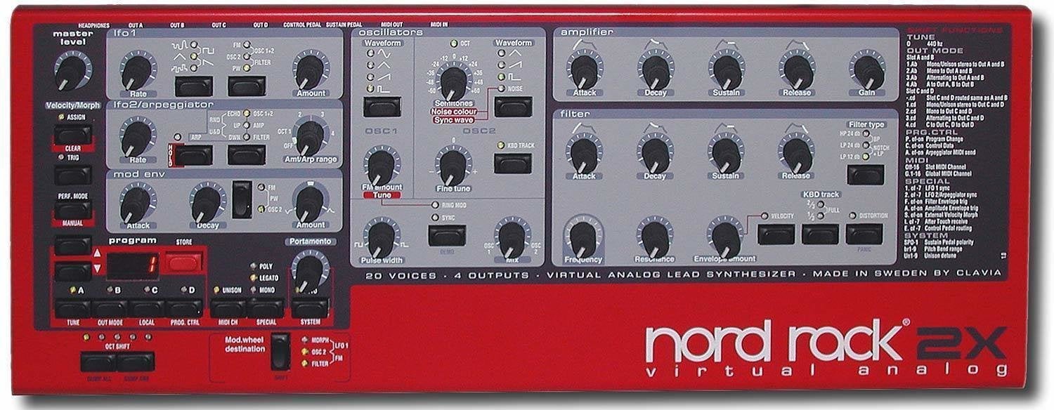 Samplers et systèmes modulaires NORD Rack 2X