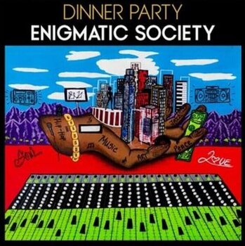 Грамофонна плоча Dinner Party - Enigmatic Society (Black & White Splattered Coloured) (LP) - 1