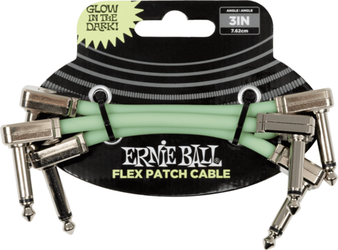 Patchkabel Ernie Ball Flex 7,62 cm Vinklet - Vinklet Patchkabel - 1