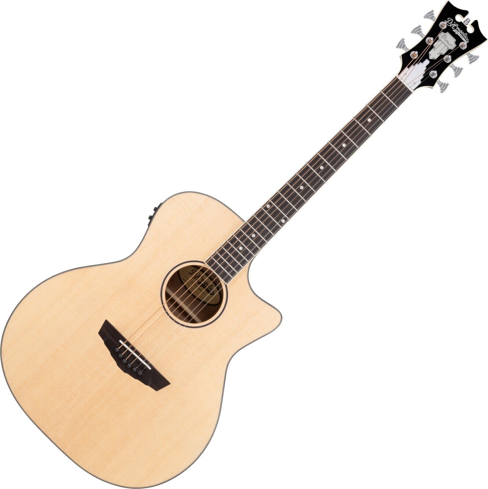 Guitare acoustique-électrique D'Angelico Premier Gramercy LS Satin Natural Guitare acoustique-électrique