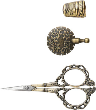 Ciseaux à broder Alma SC001 Ciseaux à broder 11,4 cm Or - 1