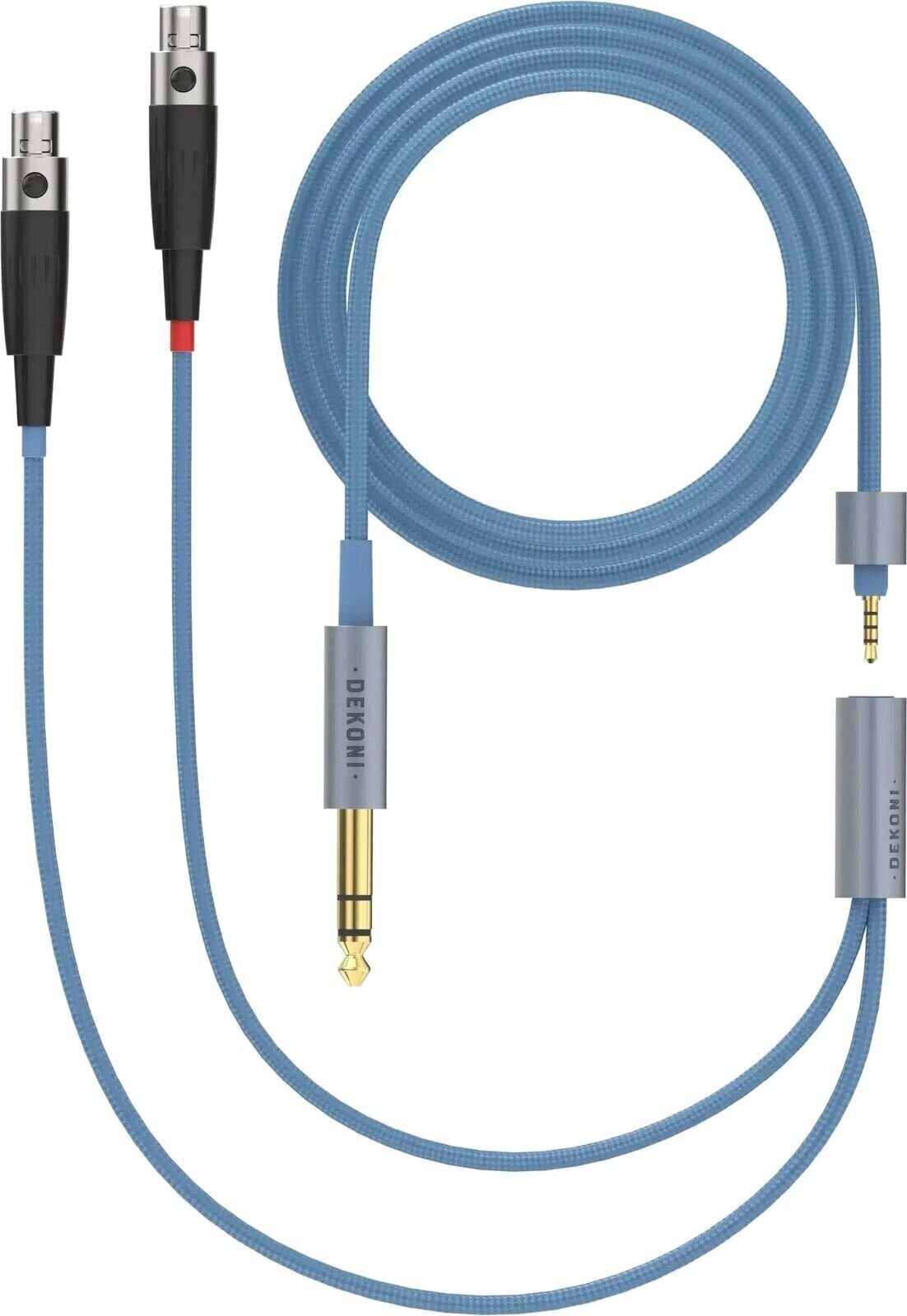 Kabel za slušalice Dekoni Audio Ensemble 6.3mm 52" Nylon Wrapped 4-pin Mini XLR Kabel za slušalice (Kao novo)