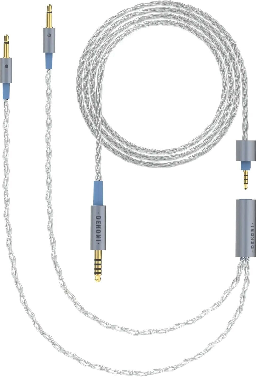 Kabel za slušalke Dekoni Audio Ensemble 4.4mm 52" Braided 3.5mm Kabel za slušalke