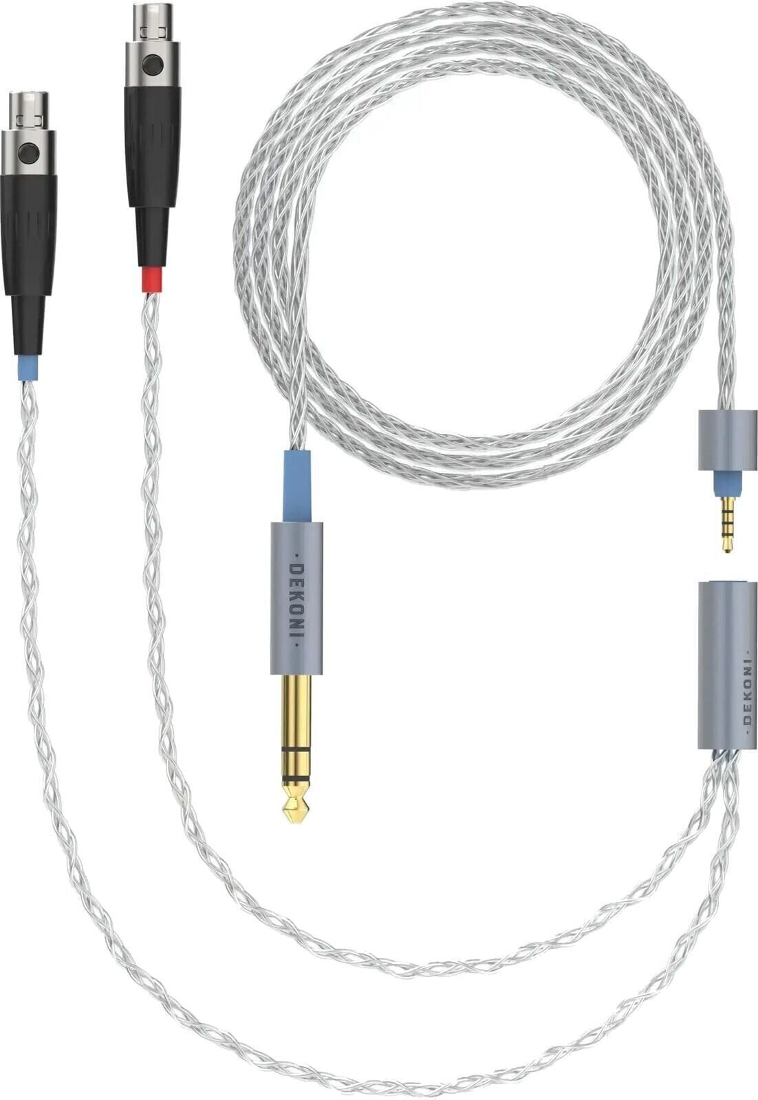 Kabel za slušalke Dekoni Audio Ensemble 6.3mm 64" Braided 4-pin Mini XLR Kabel za slušalke