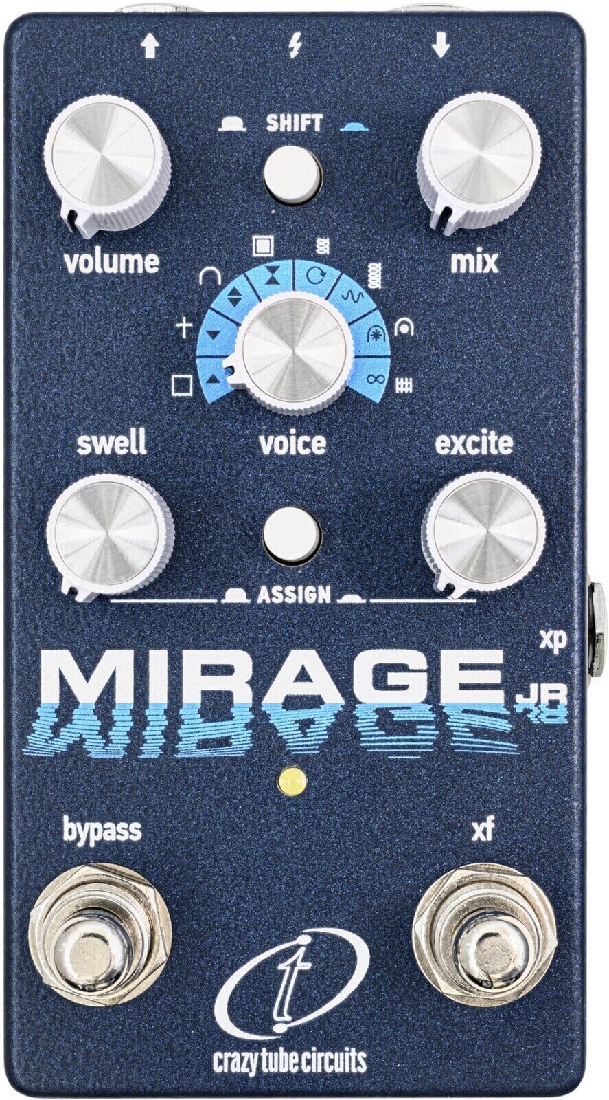 Efeito de guitarra Crazy Tube Circuits Mirage Jr Efeito de guitarra