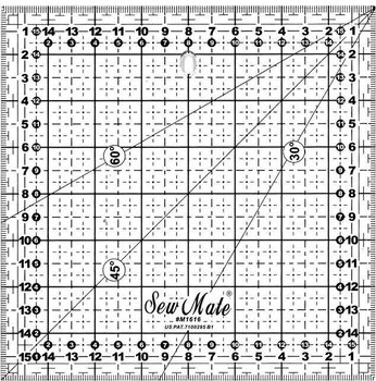 Meter Texi Pravítko 16 x 16 cm - 1