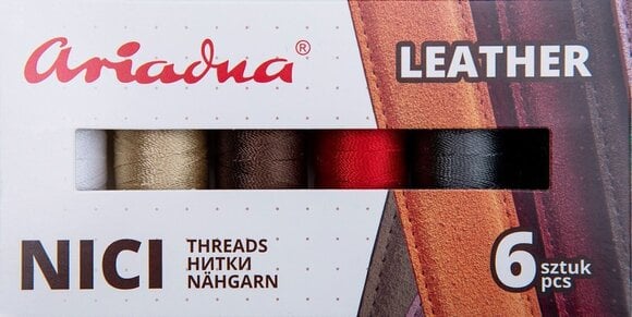 Siūlas Ariadna Special Threads Set for Leather 6 pcs - 1