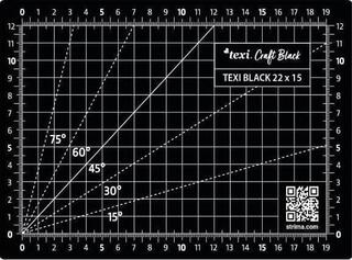 Schneidematte Texi Schneidematte 22 x 15 cm Black